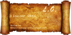 Linczer Ottó névjegykártya